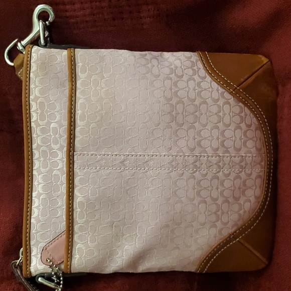 Coach Handbags - Coach Pink Over the Shoulder/Crossbody Bag